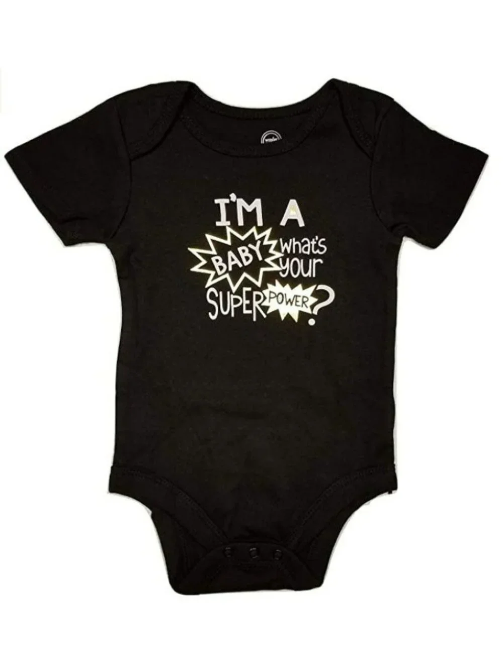 I'm a Baby What's Your Super Power? Baby One Piece Bodysuit 18mos LH4318